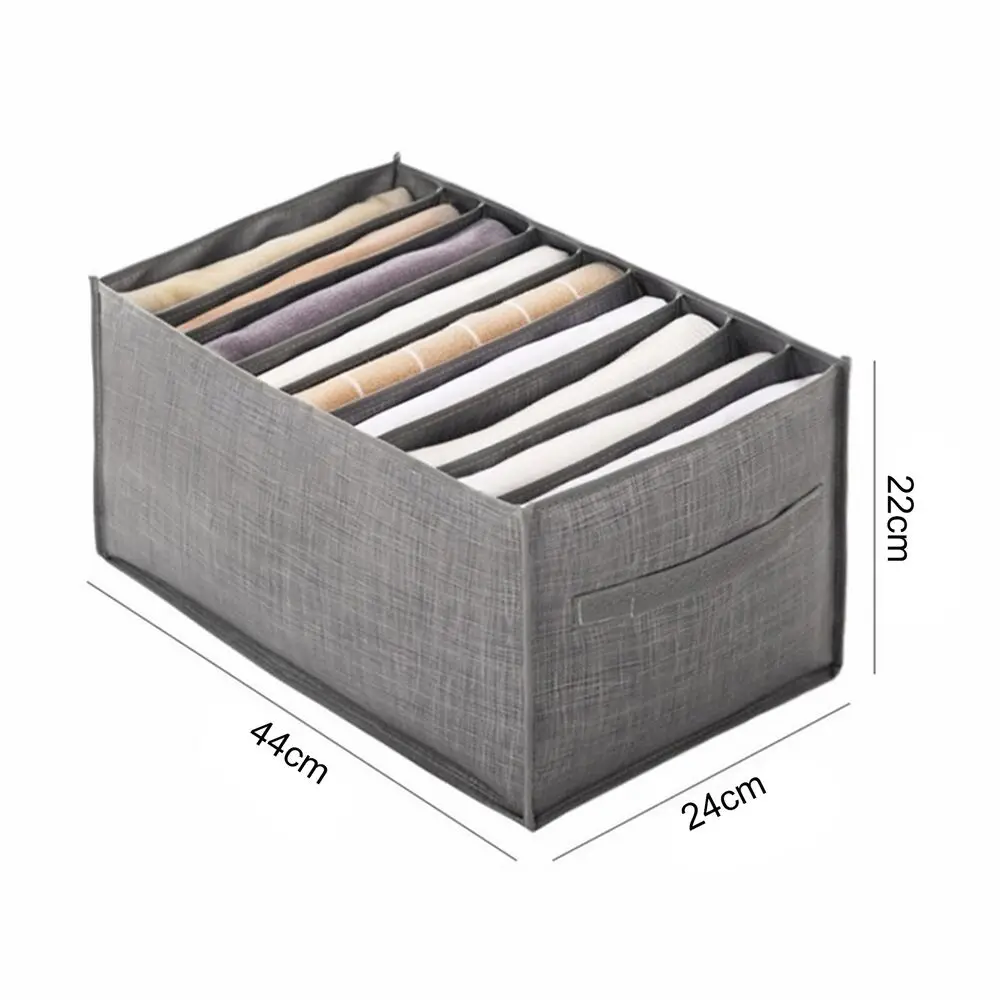 Clothing Pants Storage Box Wardrobe Clothes Storage Organizer Foldable Large Capacity Closet Organizer Drawer Storage Organizers: Chocolate