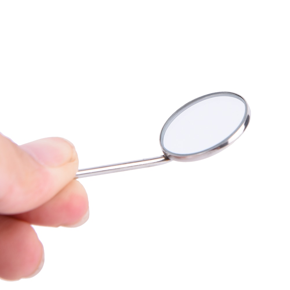Roestvrijstalen mondspiegel met een diameter van 24mm mm , reflector voor tandartsapparatuur, stalen mondspiegel voor tandartsen