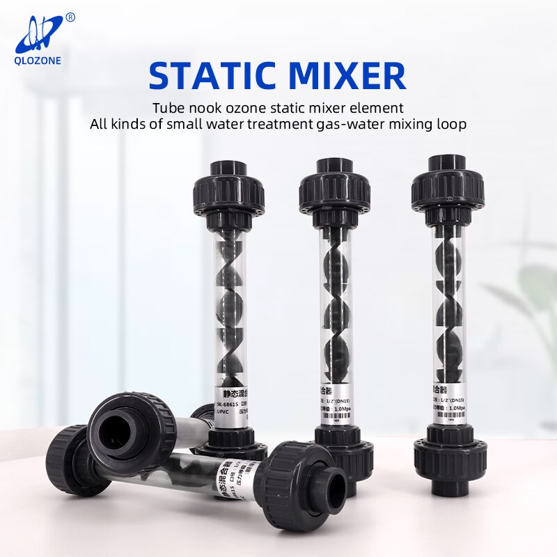 Ozone Mixing Equipment UPVC Static Mixer for Installing in Pipeline after Venturi Injector
