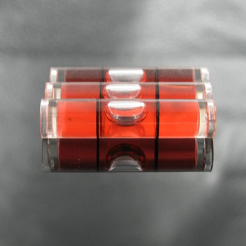 (10 pieces/Lot) 8*35mm Red Color Round spirit level spirit level vial Frame accessories