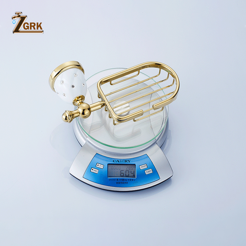 ZGRK Bathroom Holder Chrome Soap Dish Wall mounted soap box Anodizing Surface Kitchen Mounted Holder
