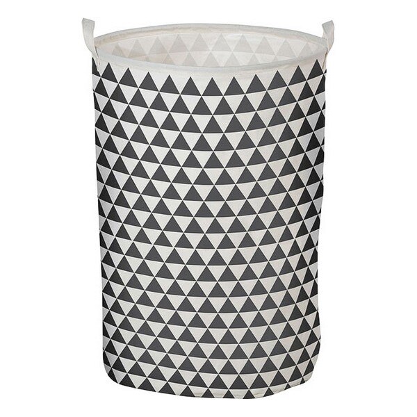 Wasmand Driehoek Wit Grijs 111119