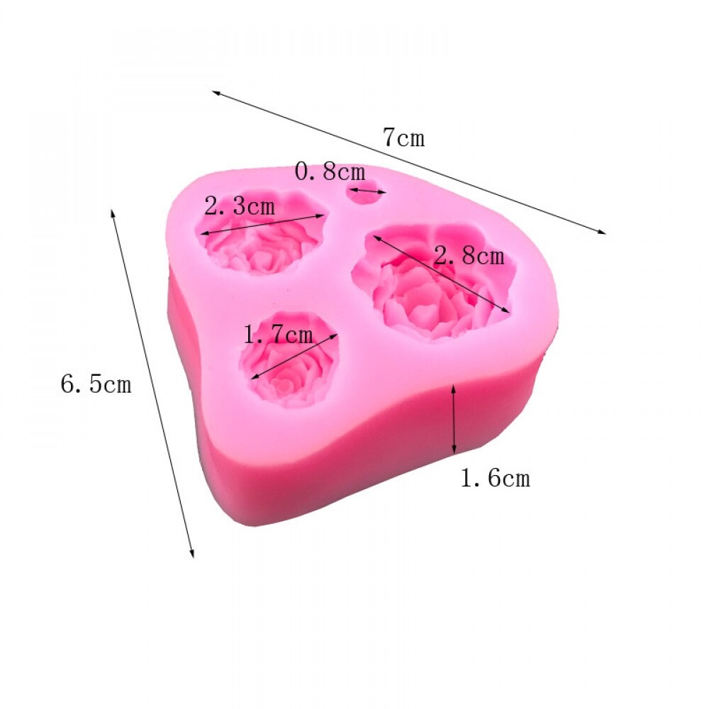 Rose Flowers Silicone Mold Cake Chocolate Gumpaste Molds Wedding Cake Decorating Tools Fondant Candy Clay Cake Baking Moulds
