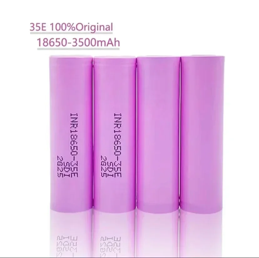100% original 18650 3500mah 20A Ontlading INR18650 35E 1-10 Uds 3,7 V batería recargable de iones de litio
