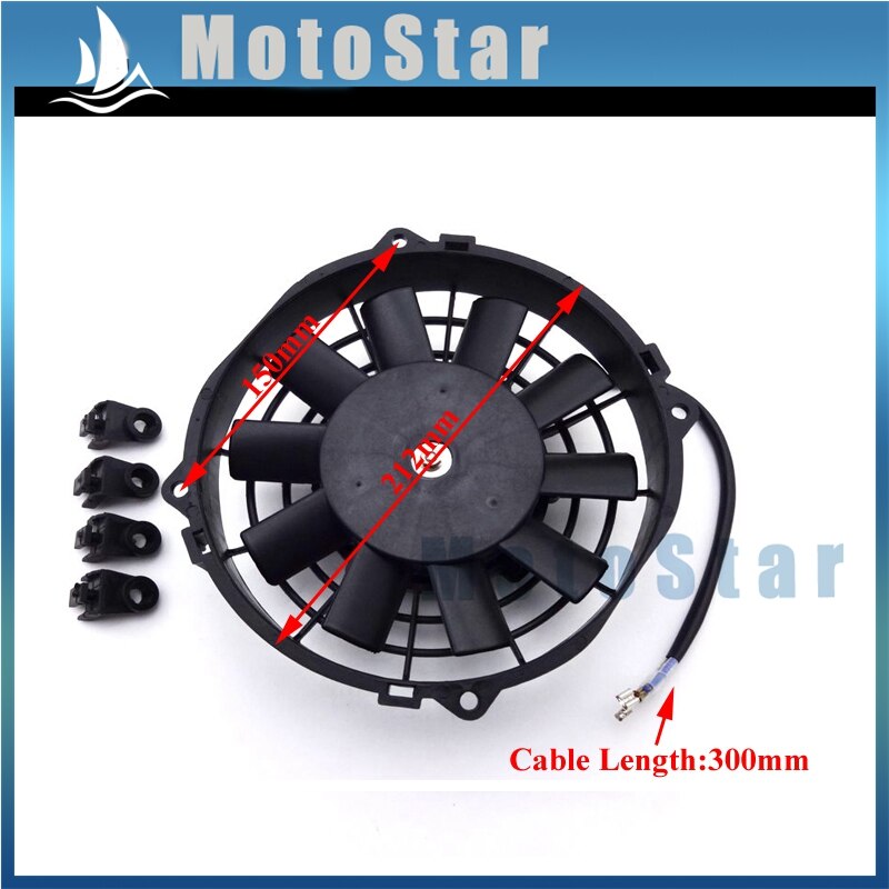 Forwheeler Radiator Performance Radiator Thermal Cooling Fan 12V 80W F... – Vicedeal