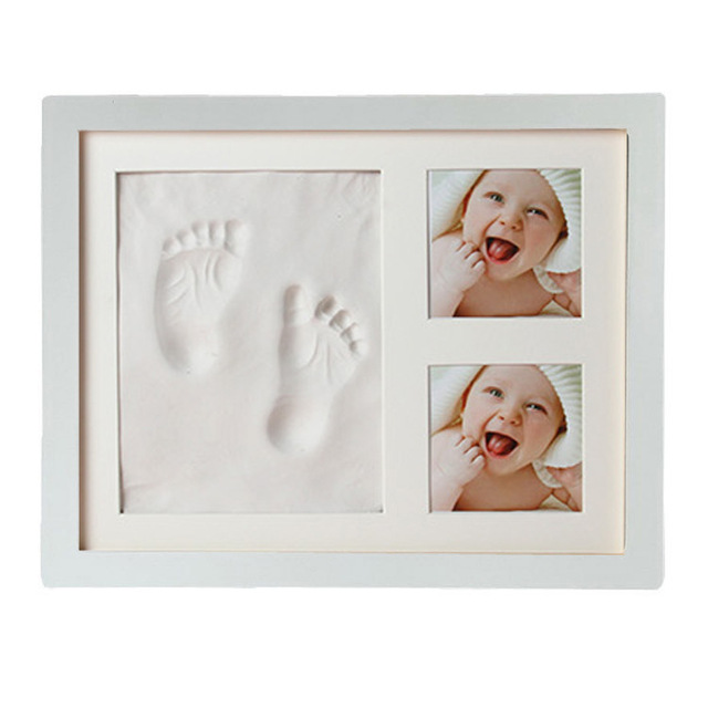 Pasgeboren Baby Handafdruk Footprint Kit Casting Baby Baby Diy Niet-giftig Souvenirs Opdruk Zachte Klei Stempelkussen Voor Baby: A