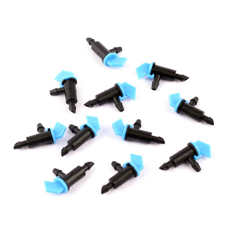 20pcs 8L/H Flag Dripper Blue Drip Emitter Drip Head for Water Saving Irrigation Raised Bed Irrigation System 8 Litter Drip