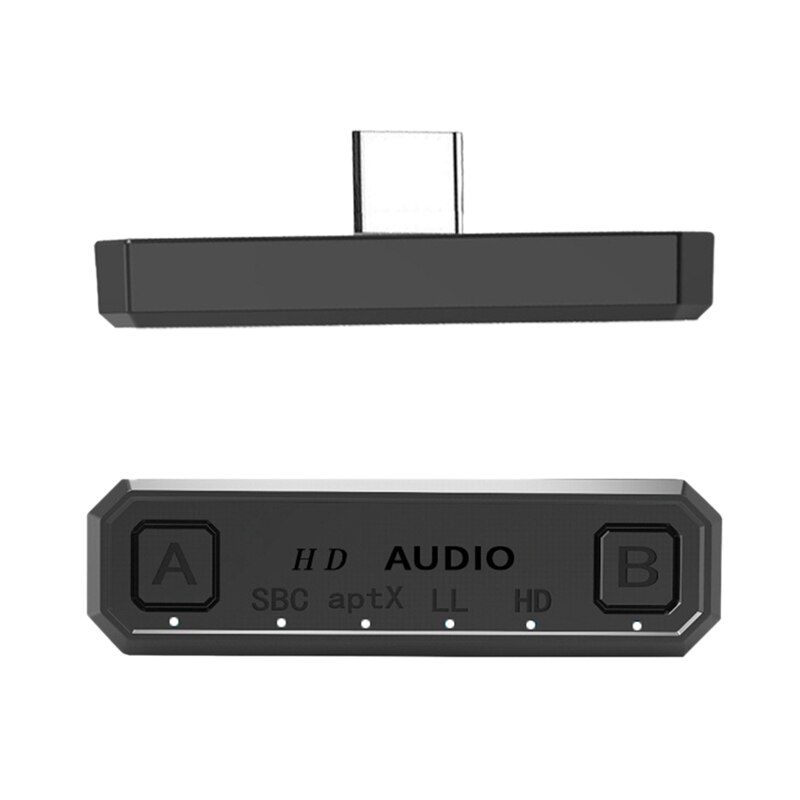 Type-C Bluetooth o Transmitter 5.0 Bluetooth Transmitter One with Two Suitable for PS4 Switch: Default Title