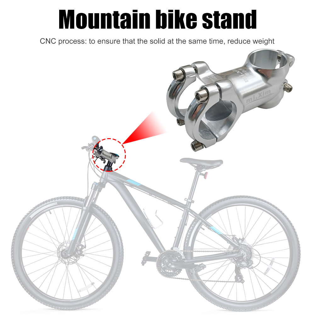 31.8Mm Fiets Stuurpen Aluminium Mountainbike Stuurpen Zilveren Ultralight Cnc Mtb Fiets Stuurpen Fietsen Accessoires