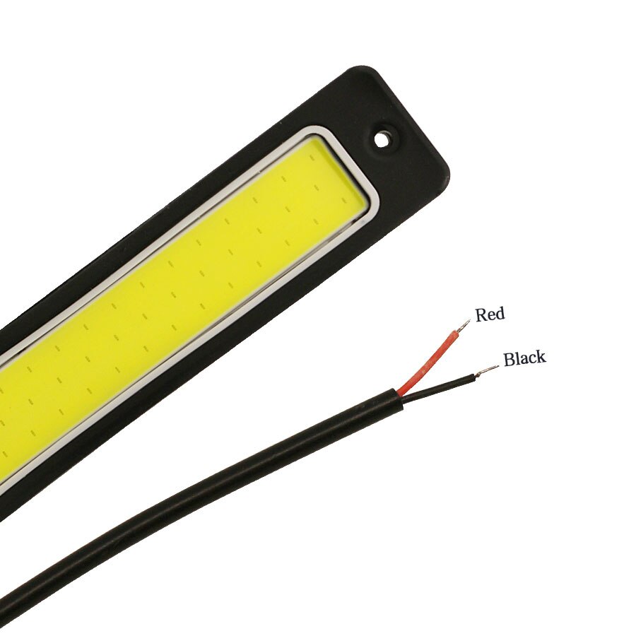 Auto styling DRL Dagrijlichten Mistlampen 2 Pcs Super Heldere Flexibele Waterdichte COB Straight Rijden Wit 190 x 35mm