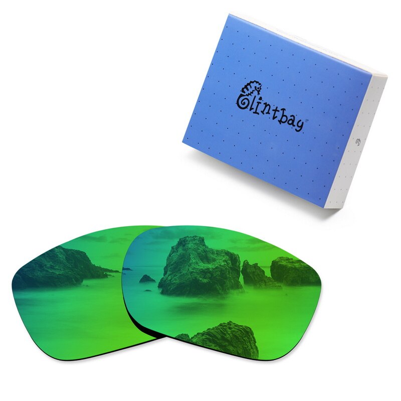 Glintbay Performance-lentes polarizadas de repuesto para gafas de sol Oakley Twoface, varios colores: Emerald Green Mirror