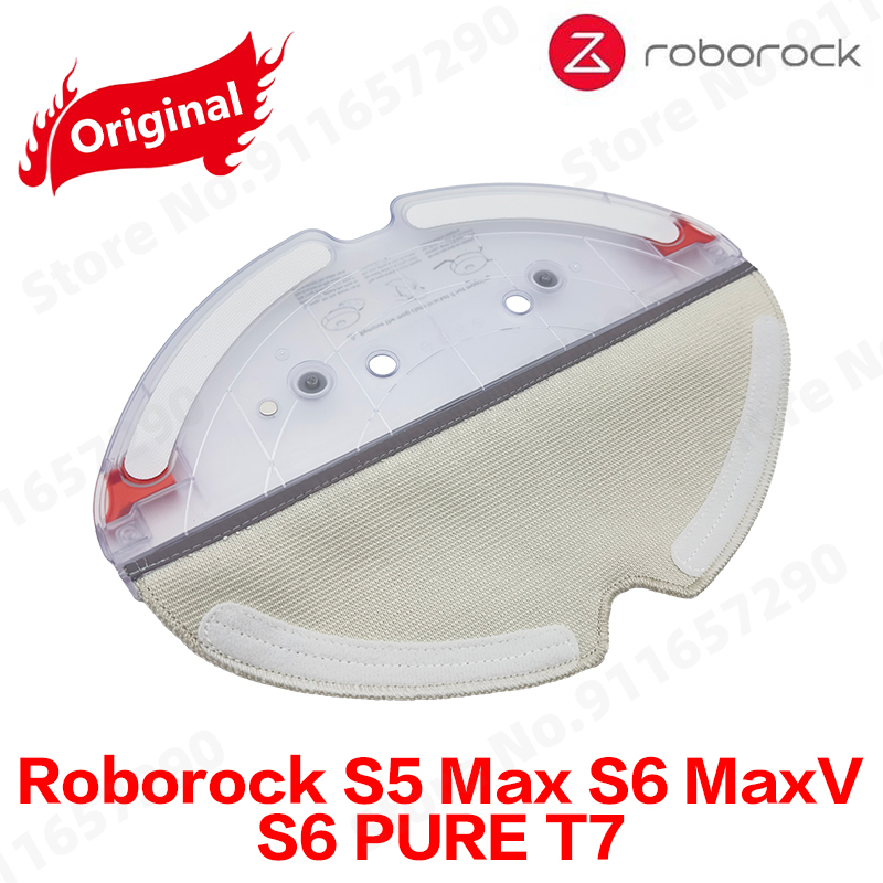 Roborock S5 Max S6 MaxV S6 PURE T7 Robot Vacuum Cleaner Spare Parts Water Tank Mop Rack Mop Cloth Replacement Accessories: light green