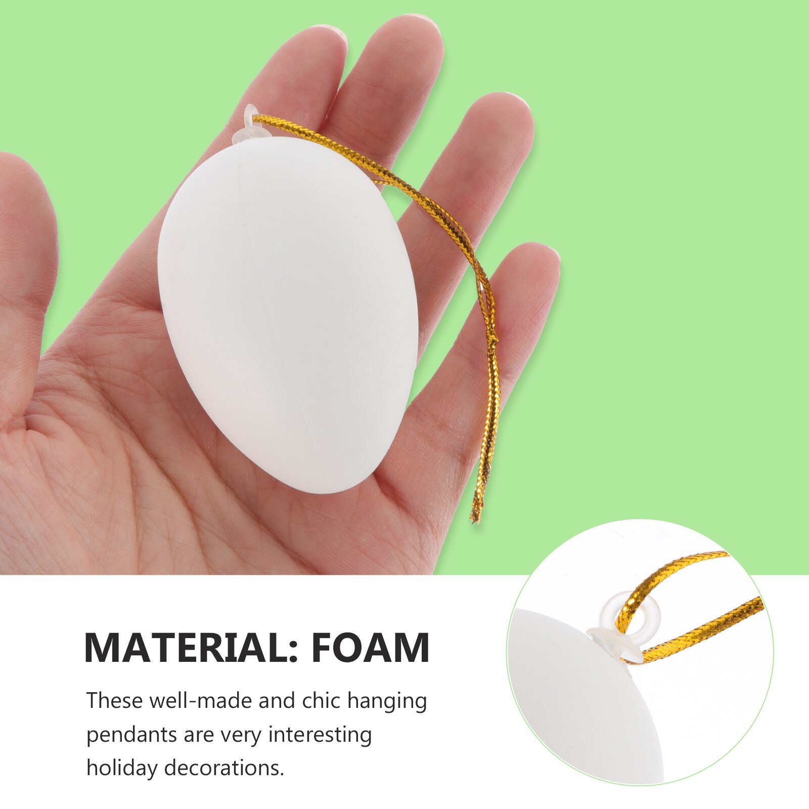 1 Set Easter Egg Paint Kit Hanging Plastic Eggs DIY Easter Eggs for Kids Painting