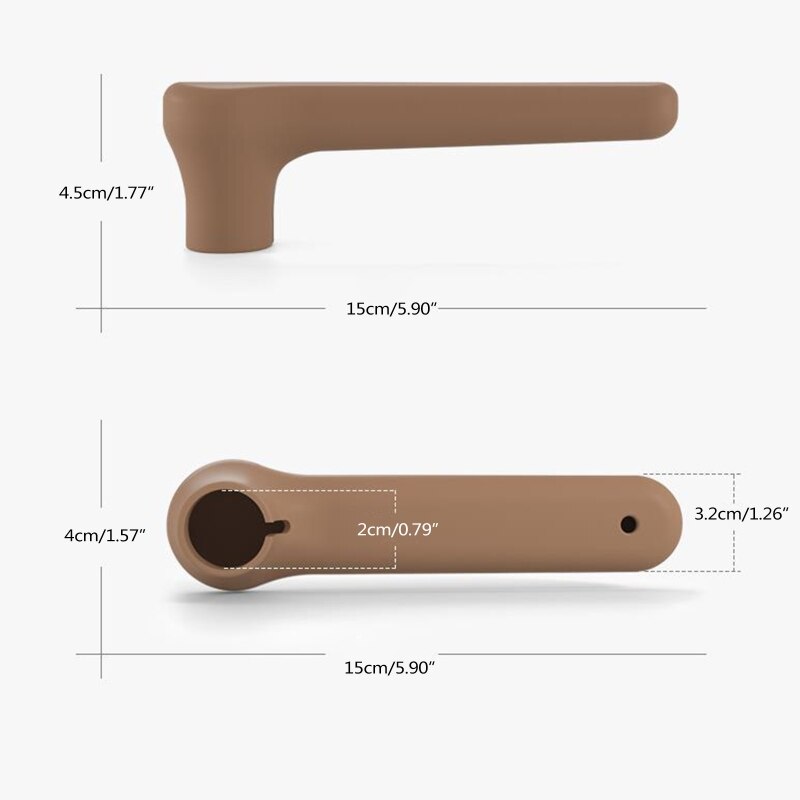 2 Pcs Door Handle Sleeves Protector Home Protection Anti-collision Silicone Door Handle Protective Cover