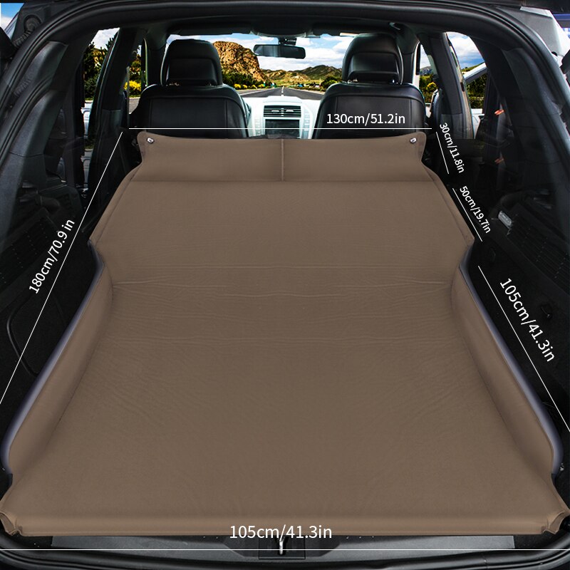 Inflatable car mattress SUV Inflatable Car Multifunctional Car inflatable bed car accessories inflatable bed travel goods: khaki