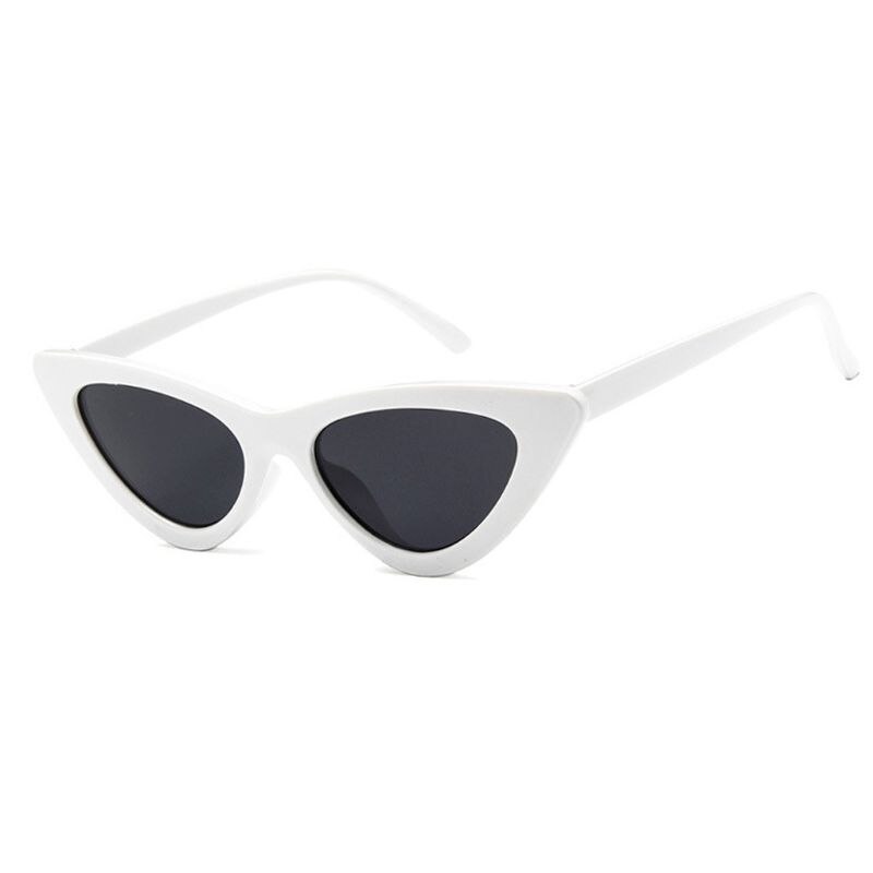 Cat Eye Kids Zonnebril Brand Kind Zonnebril Anti-Uv Baby Zon-Shading Meisje Jongen Sunglass: White