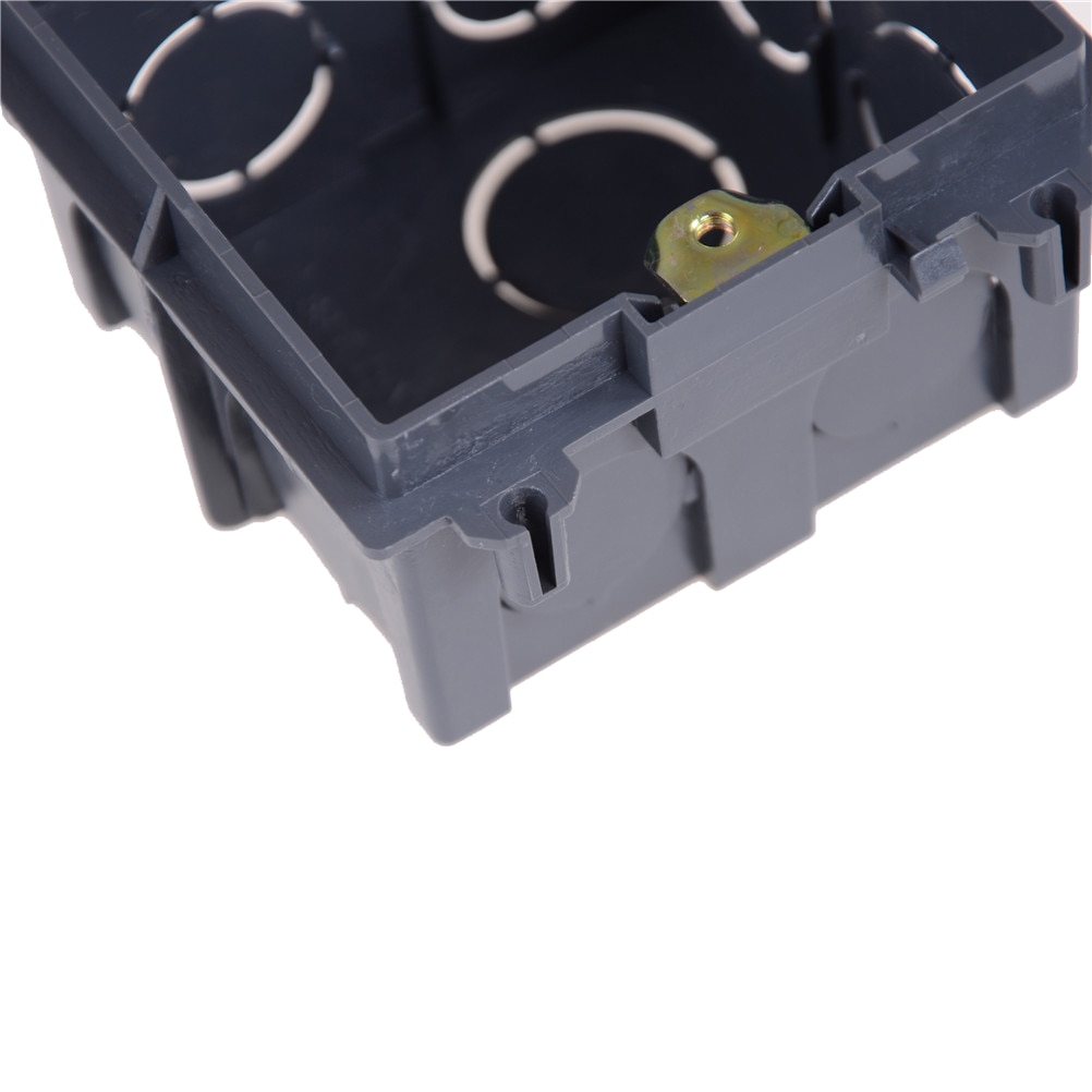 86 Cassette, caja de placa de pared para 86 tipos, interruptor de placa de pared y toma, lámpara de luz de paso para escalera, caja de montaje de iluminación 76x72x50mm