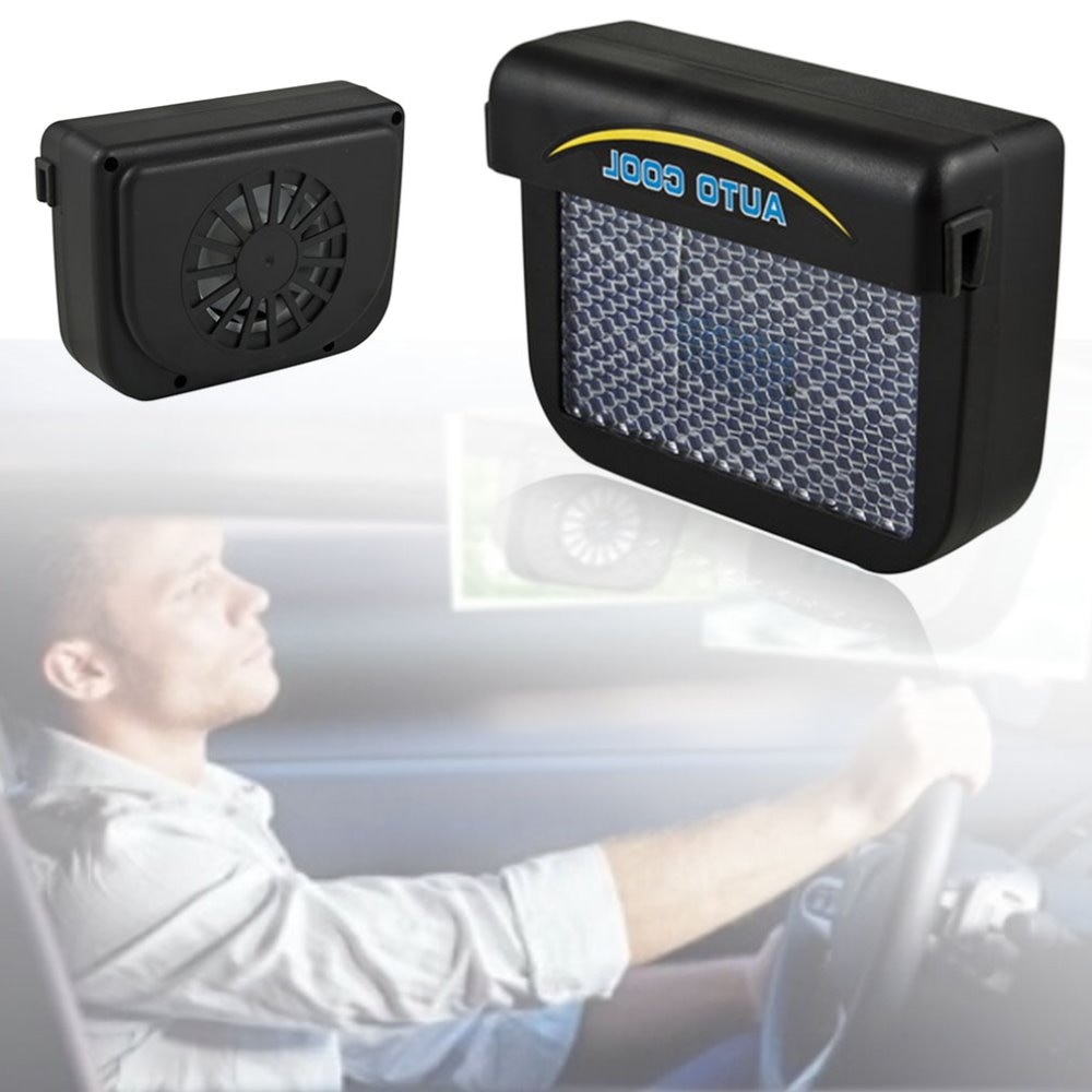 Solar Power Car Auto Cool Air Vent With Rubber Stripping Car Ventilation Fan