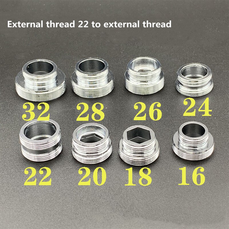 G3/4 G1/2 Brass Faucet Aerator Adapter 16 18 20 22 24mm Kitchen Faucet Fittings Water Purifier Plumbing Accessories
