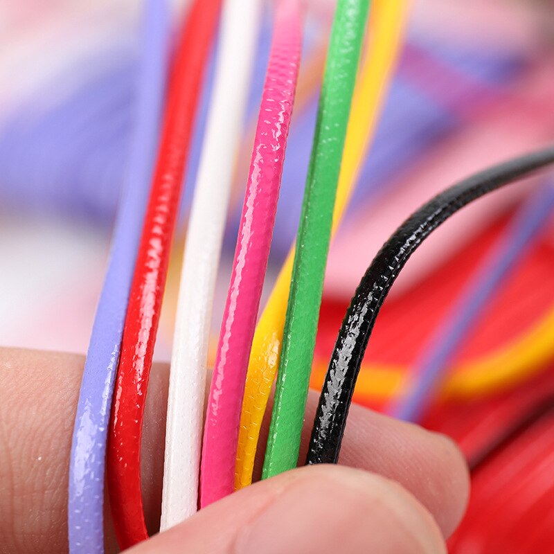 10M Diverse Kleur Faux Suede Ronde Vegan Lederen Koord Voor Sieraden Maken Kralen Voor Lederen Veter Armband (2Mm Dik)