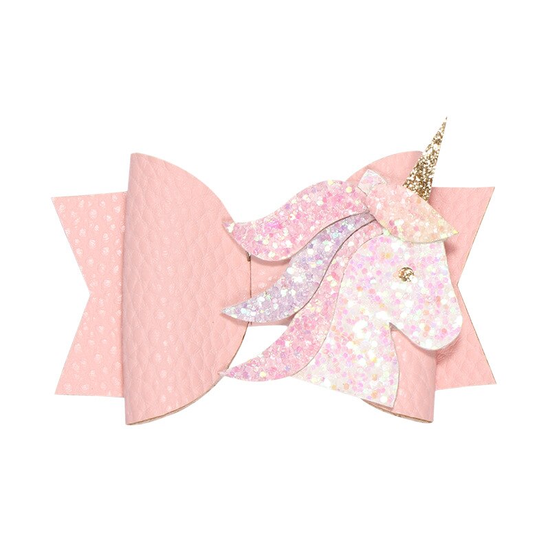 nouvelle licorne aile cheveux accessoires pour filles enfants princesse paillettes cheveux nœuds Clips à la main épingles à cheveux mignon enfants coiffure