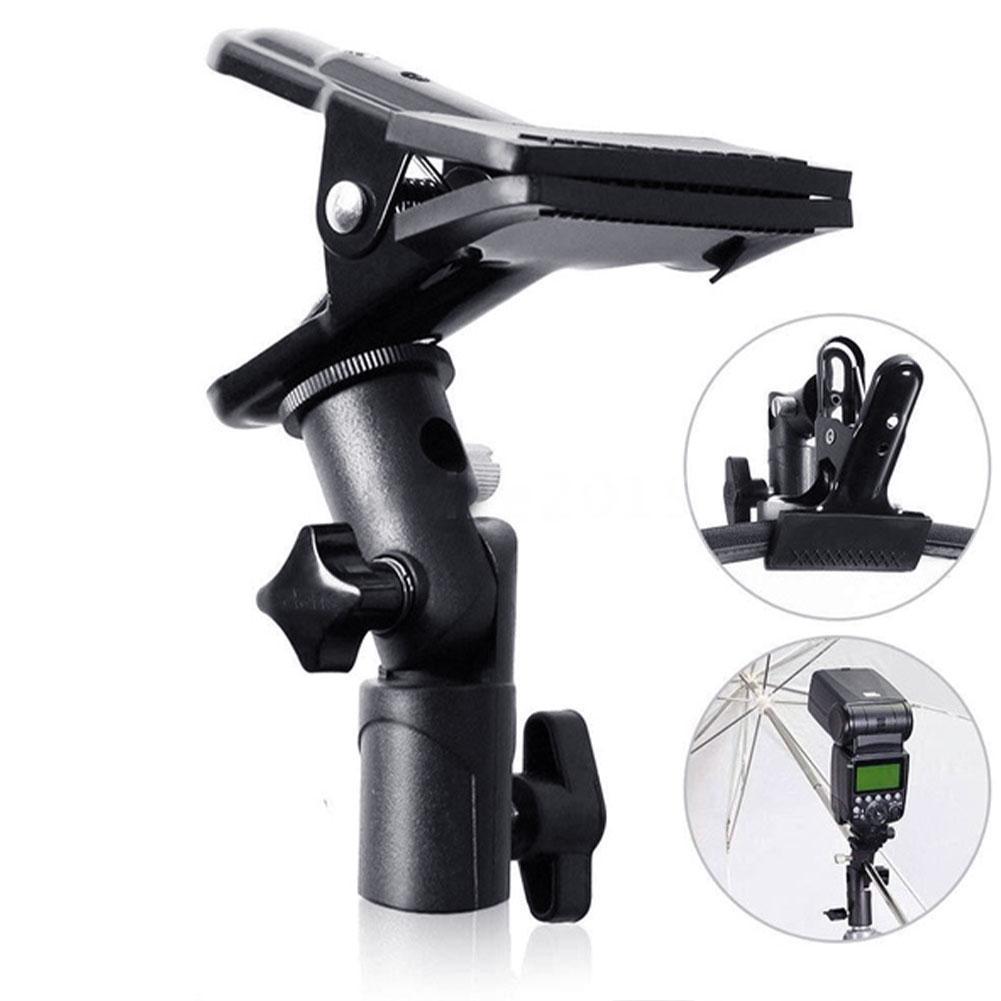 315G Reflector Klem Clip Holder Light Stand Attachment Swivel Om Voor Foto 3/8 "Schroef Reflector 1/4" A0K2 adapter Mount St H3D2