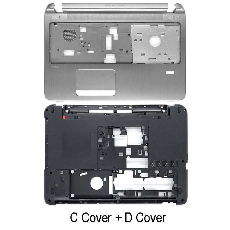 Laptop LCD Back Cover For HP Probook 450 G2 455 G2 Front Bezel Hinges Palmrest Bottom Case A B 768123-001 AP15A000100 Black