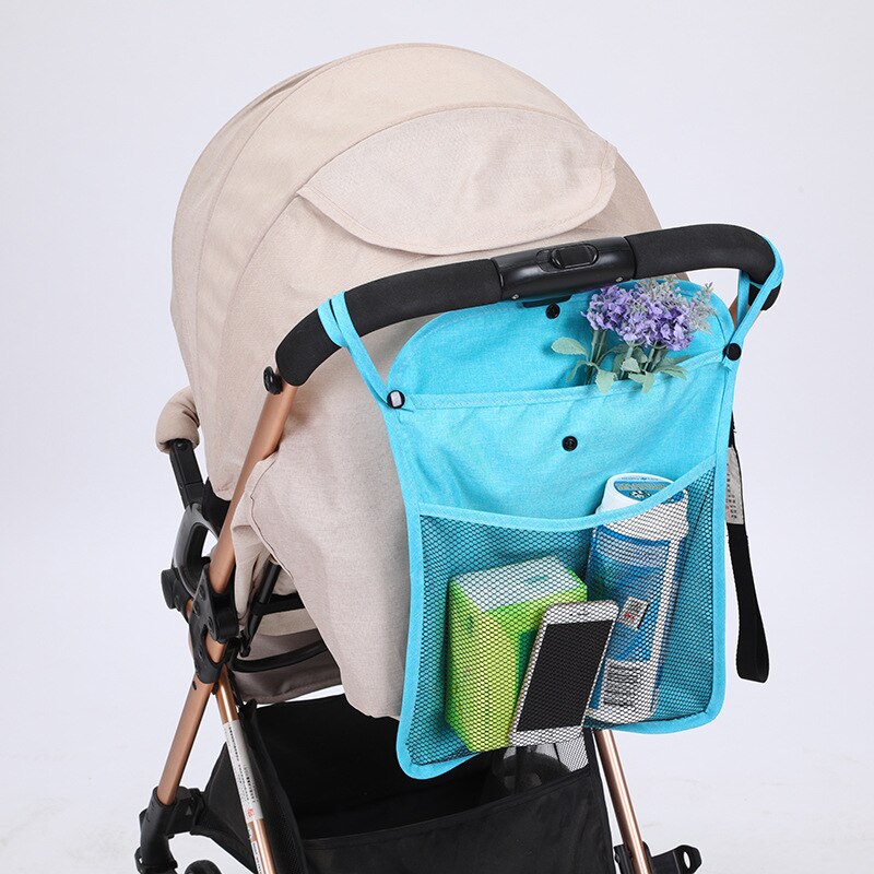 Bebé cochecito Carro de malla bolsa de almacenamiento carrito de bebé bolsa organizador de cochecito asiento transporte bolsa de accesorio para carrito: 02