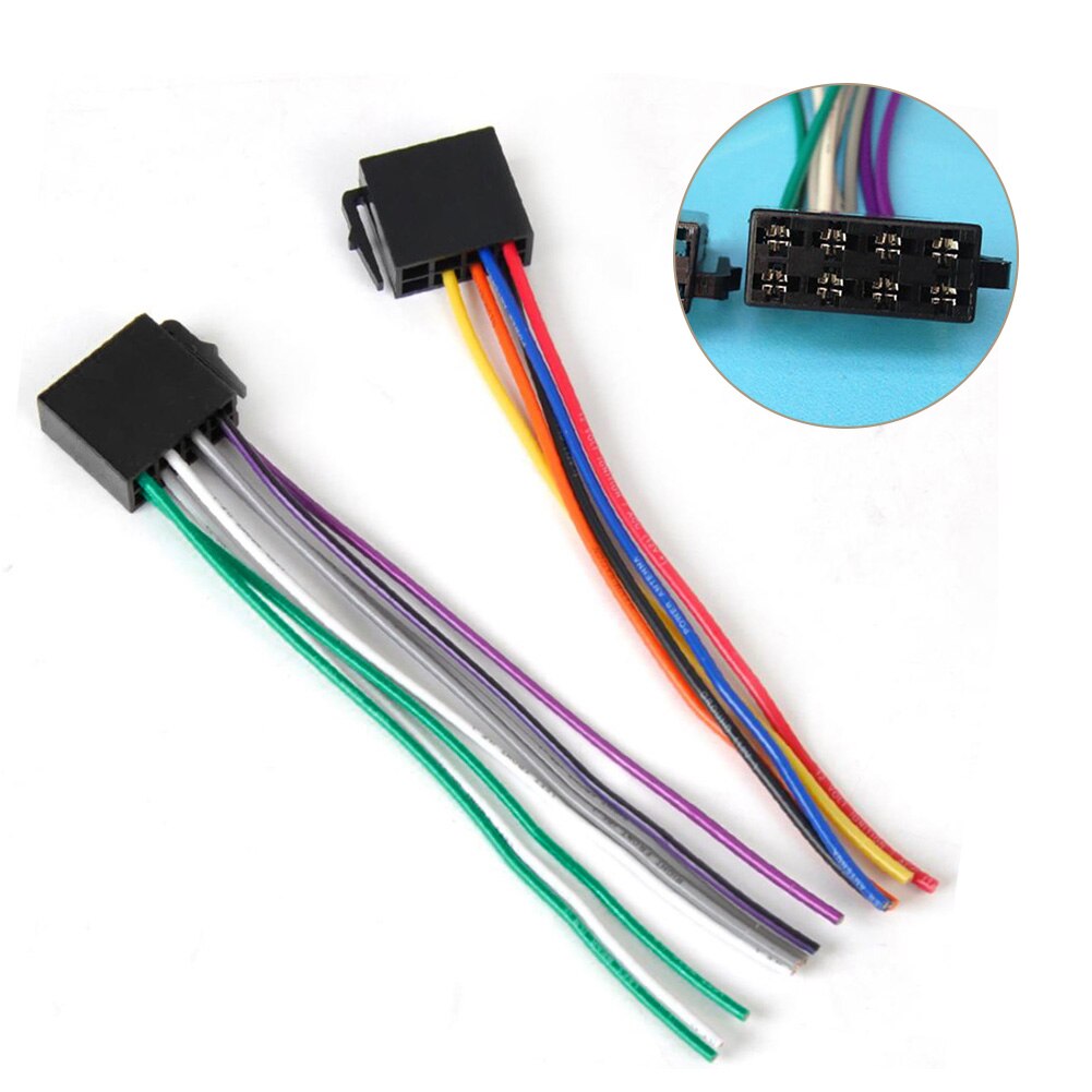 Universal ISO Wire Harness Female Adapter Connector Cable Radio Wiring Connector Adapter Plug Kit for Auto Car Stereo System
