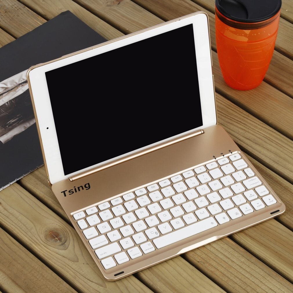 Voor Ipad Air 2 Backlit Bluetooth Keyboard Case