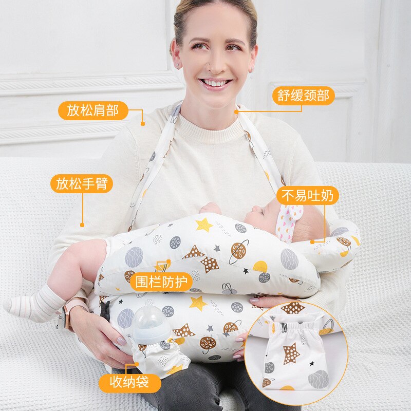 Oreillers d&#39;allaitement pour bébés, coussin pour femmes enceintes, en forme de U, pour -né, en coton, pour la taille