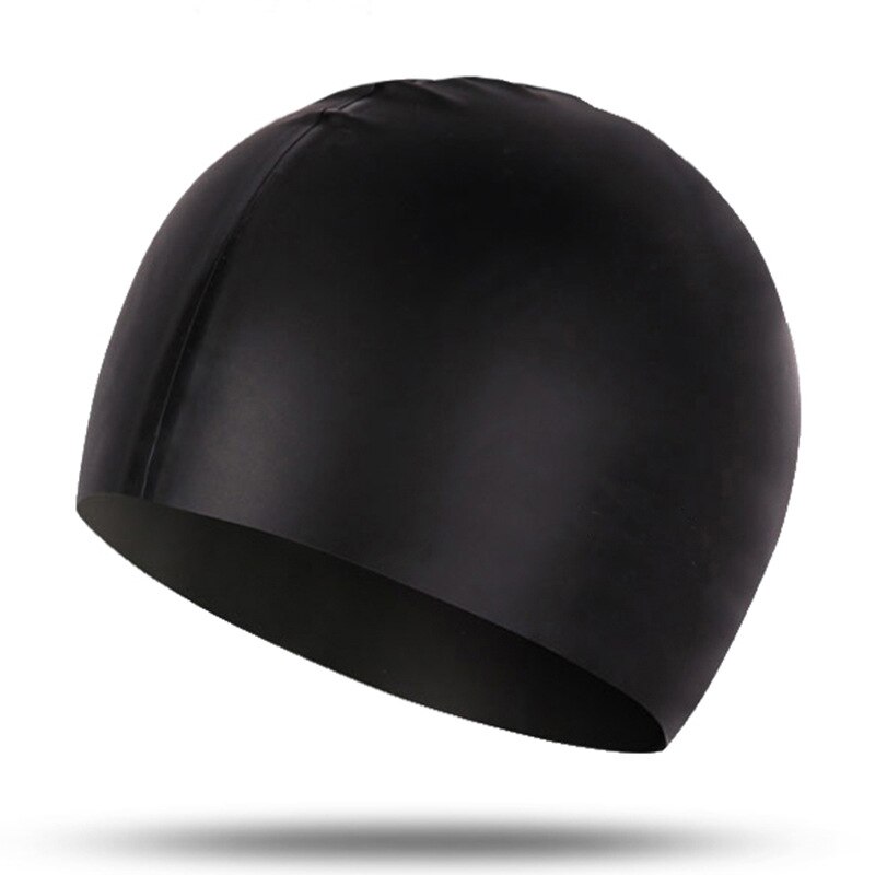 Badmuts Silicone Mannen En Vrouwen Waterdicht Plus Verdikking Lang Haar Sport Zwemmen Zwembad Cap Zwemmen Hoed Cover Voor Volwassen: F