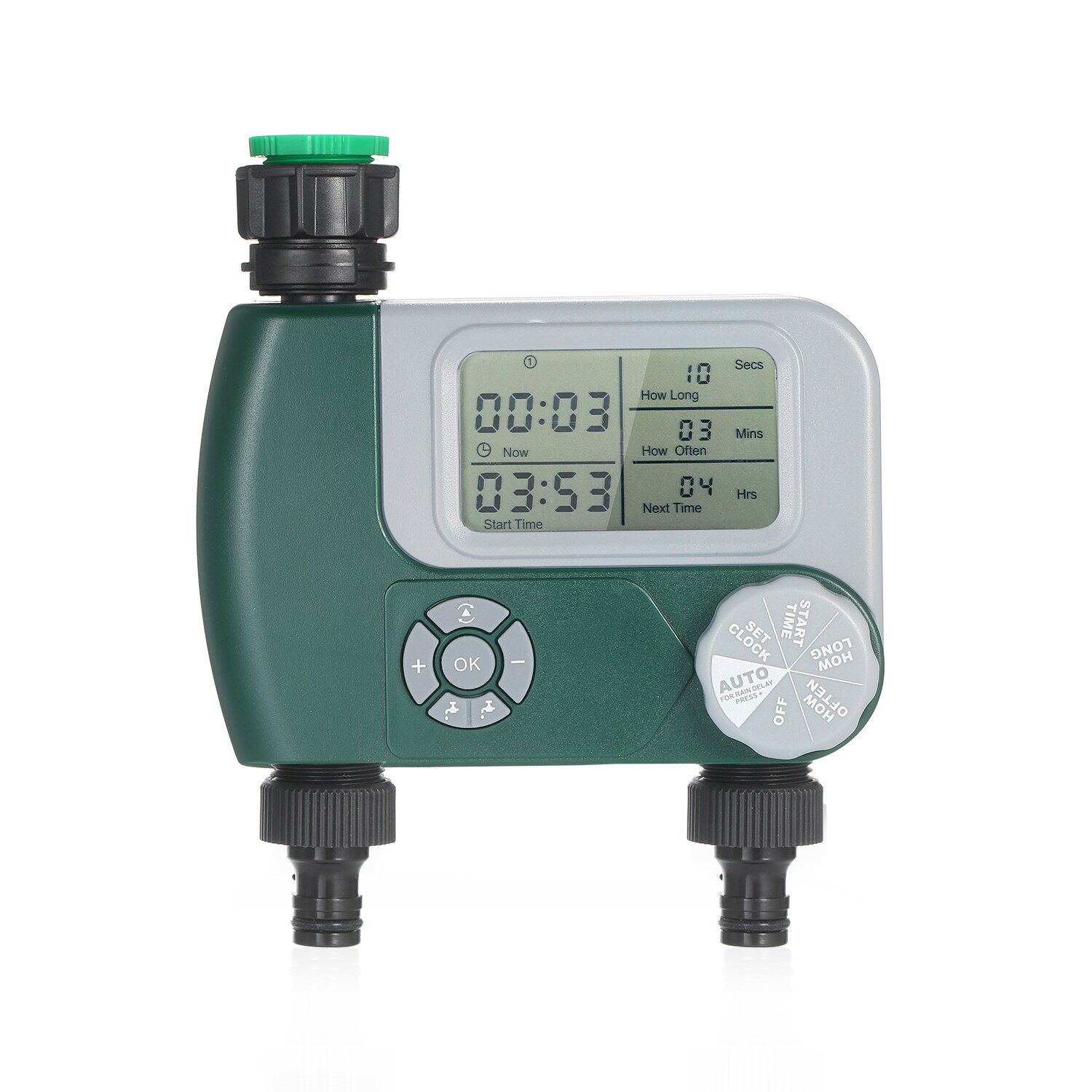 Programmable numérique tuyau robinet minuterie extérieure automatique arrosage système d'arrosage contrôleur d'irrigation avec 2 sorties