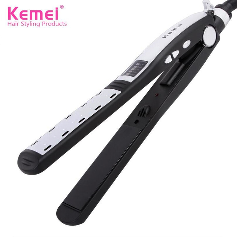 Kemei KM-329 – fer à lisser LCD, plat, cinq vitesses, température, outils de coiffure, 110-240 V