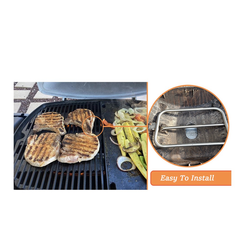 Stainless Steel Grill Burner Tube 65032 Replace Parts For Weber Q300 Q320 Q3200 Series Gas Grill