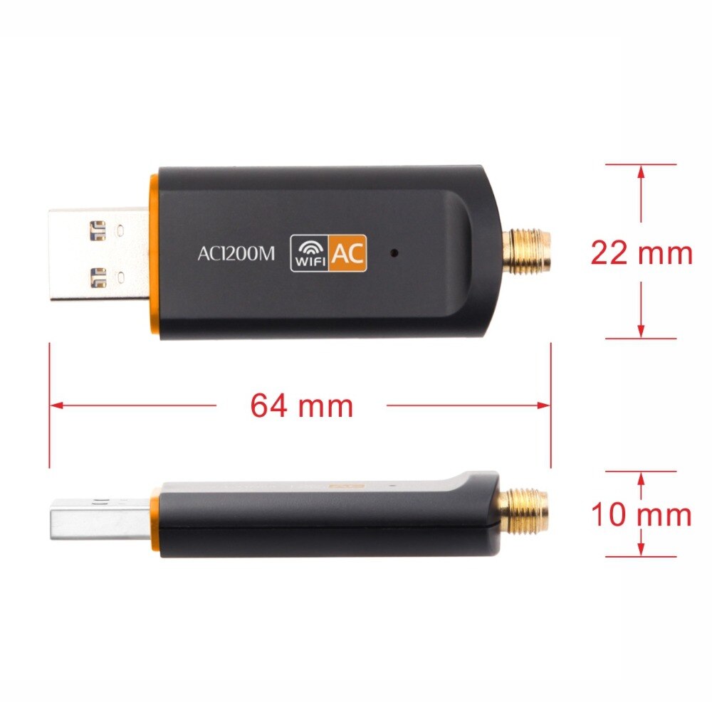 1200Mbps Usb 3.0 Wifi Antenne Adapter Dual Band 2.4G 5G Usb Draadloze Netwerkkaart Voor Laptop Desktop 802.11ac