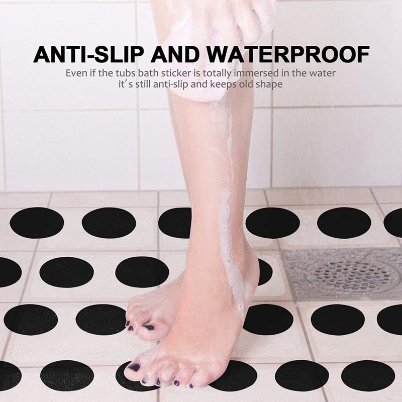Bad Antislip Stickers, Antislip Douche Strips Douche Vloer Antislip Stickers Veiligheid Douche Loopvlakken (Black-30PCS)