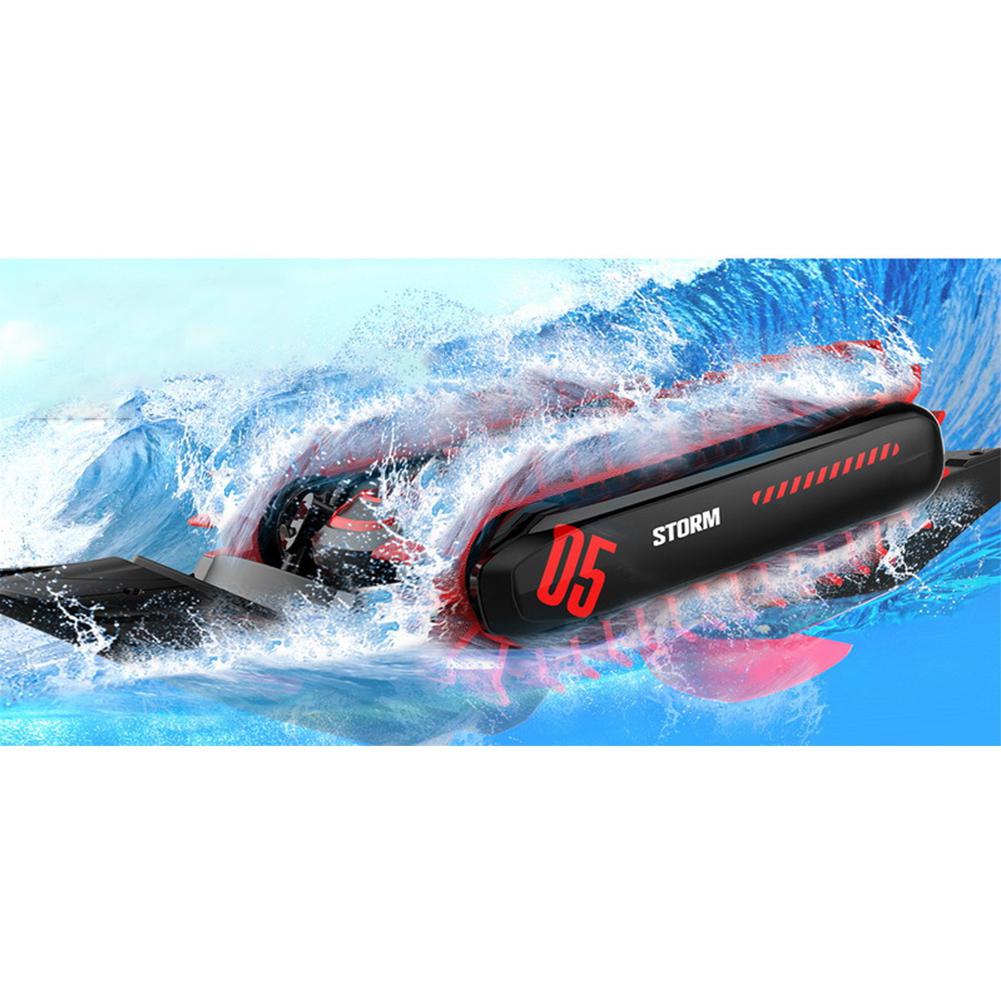 RC 6CH Amphibious Vehicle Shape 360 Degree Rotating Deform Toy Variable Boat Surface Walking