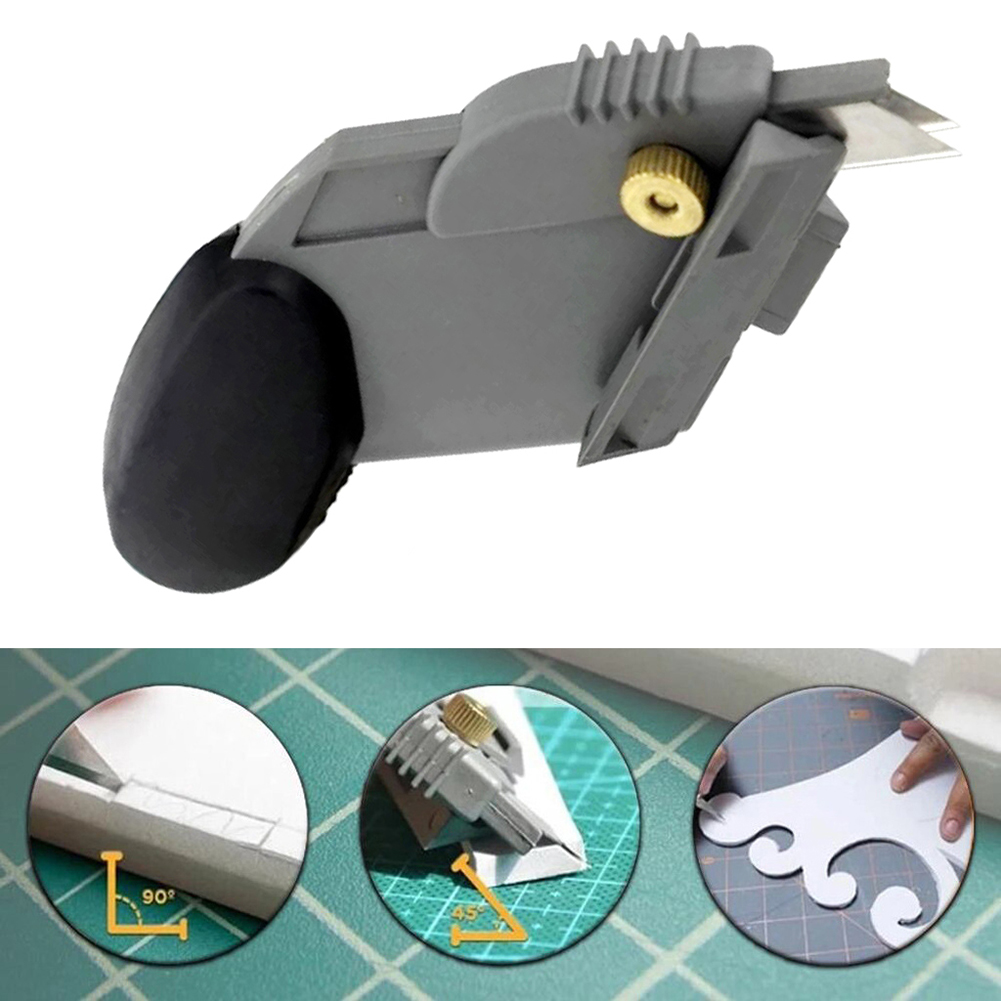 45 90 Degree Angle Easy Mat Paperboard Cutter with 6pcs Blades Oblique Frame Angle Cutter Card Foam Mat Board Cutting Tools