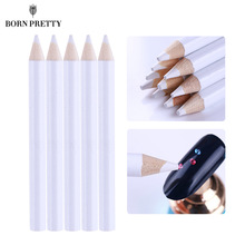 10 Pcs White Wax Nail Rhinestone Picker Pen Set Gems Dotting Pencil Easily Picking Wood Accessory Nail Art Tool Kit