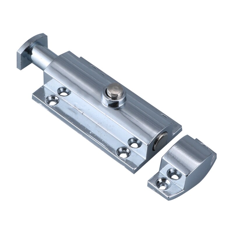 Home Door Window Plastic/Zinc Alloy Security Slide Bolt Lock for Bathroom Toilet Spring Latch: zinc alloy