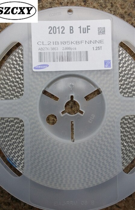 original ceramic capacitors 0805 1UF 25V 105K X7R 10%