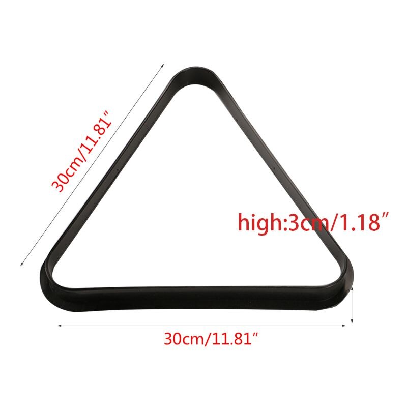 English Pool Rack. Order Plastic Triangle Shape English Billiard Balls Orga... – Vicedeal