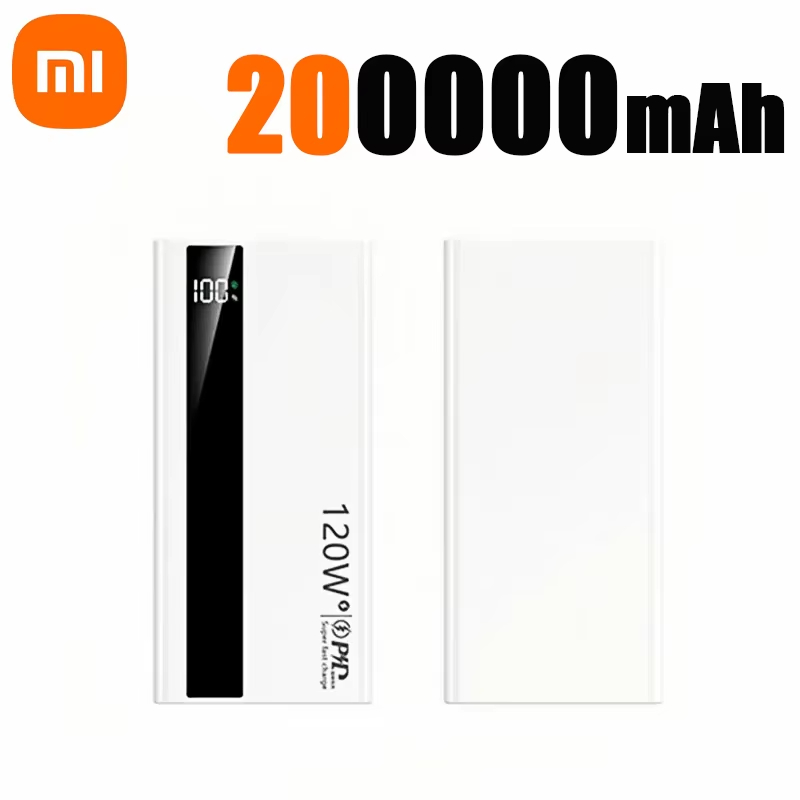 PowerBank Xiaomi 120W 200.000mAh – Batteria Portatile Con Ricarica Rapida, Display LED