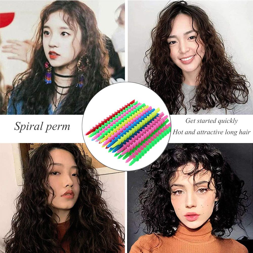 Plastic Hair Perm Rods Long Spiral Hair Perm Rods Hairdressing Styling Hair Curler Rollers DIY Salon Tool 18/26/30/35PCS