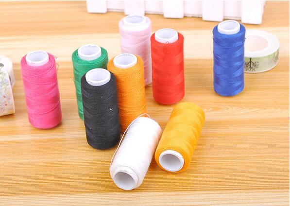 A Roll 200yards/Roll Home Sewing Machine Line Color Polyester Line Garment Sewing Thread Hand Sewing Thread Coarse Sewing Line