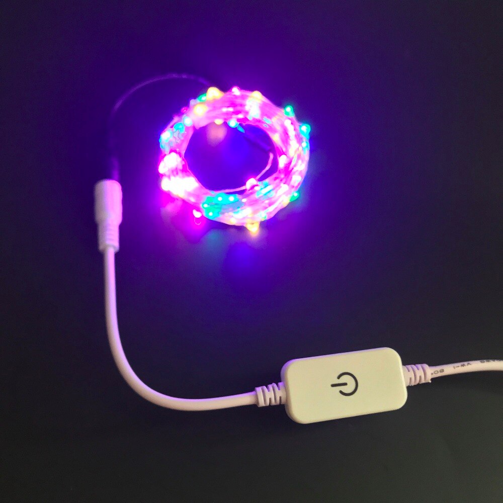 LED strip touch dimmer brightness control led dimmer switch Black white DC Female & Male Plug For Single Color LED Strip Lamp