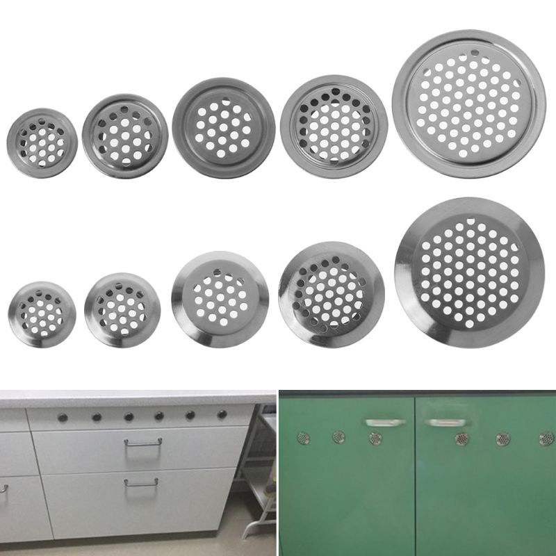 Flat surface Convex surface Stainless Steel Air Vent Hole Ventilation Louver Round Shaped Venting Mesh Holes