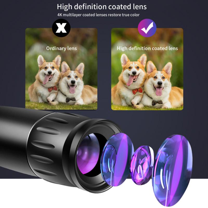 Groothoek Smartphone Telescoop Vogels Kijken Macro Fisheye Telelens Set Landschap Detail Schieten Gratis Rotatie Hoek