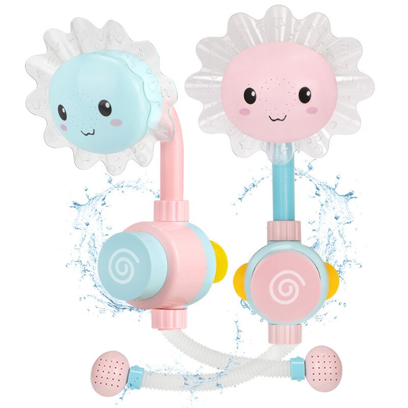 Baby Sonnenblumen Schlecht Spielzeug Badewanne Duschen Baden tüllen Saugnäpfe Falten sprühen Wasserhahn Spielen Schlecht Sonne Blume Wasser Spielzeug